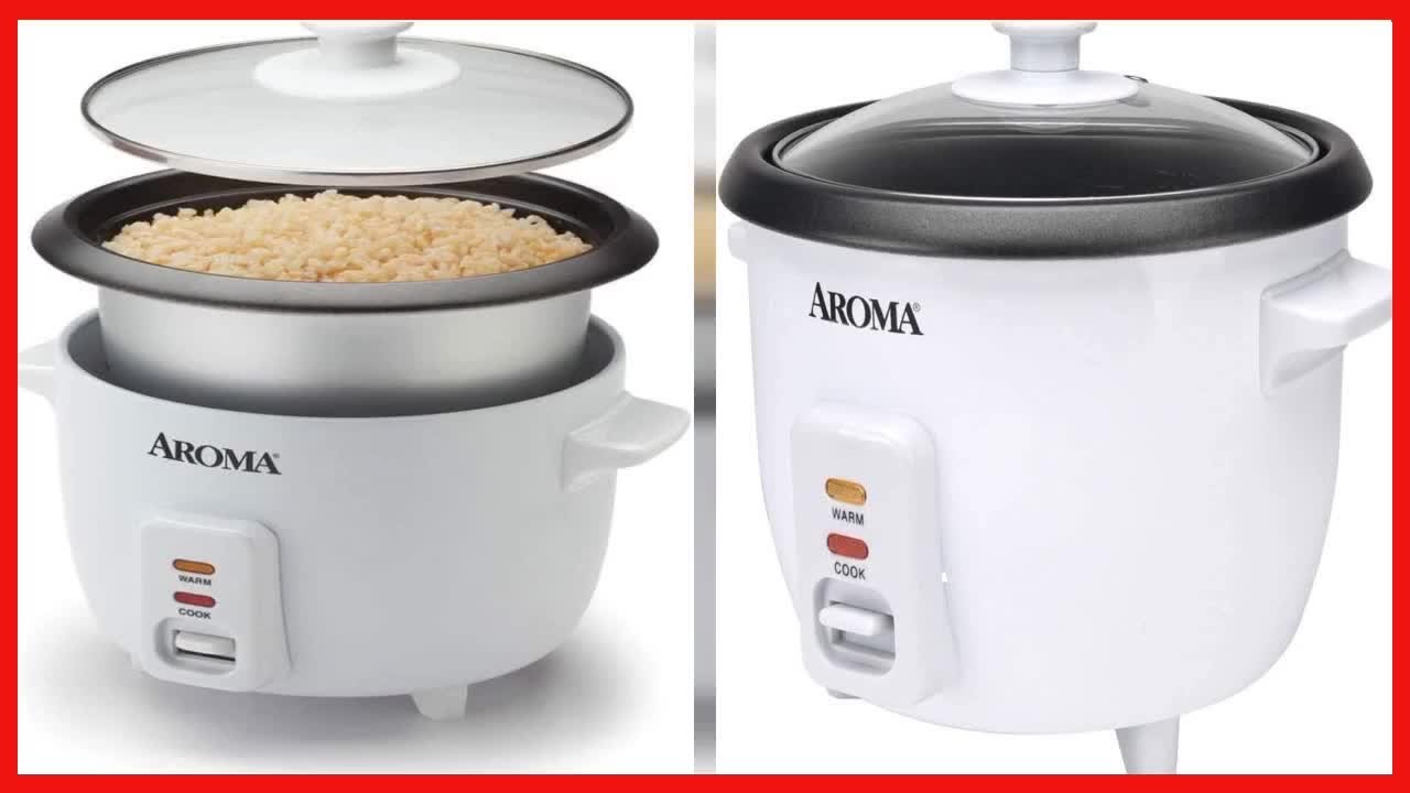 Aroma Housewares Aroma 6-cup (cooked) 1.5 Qt. One Touch Rice Cooker, White  (ARC-363NG), 6 cup cooked/ 3 cup uncook/ 1.5 Qt. & 6-Cup (Cooked) (3-Cup