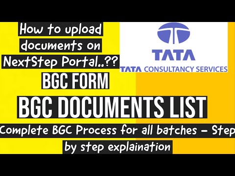 How To Fill TCS BGC Documents| NextStep Portal  | Background Check | All steps explained| all batch