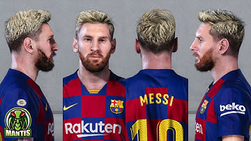 PES 2020 PC Messi Face, Tattoos & Blonde Hair 2016