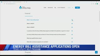 Energy bill assistance applications open