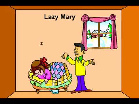 Lazy Mary will you get up - Rhyme with Lyrics | Animated Nursery Rhymes