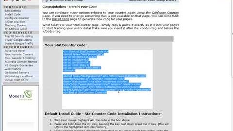 How To Install a Free Stats Counter For Your Website