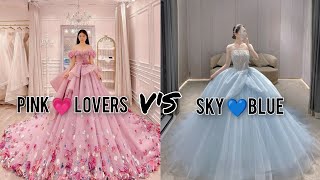 PINK 💗 LOVER V'S  SKY 💙 BLUE # who is best 💗💙💗💙💗💙