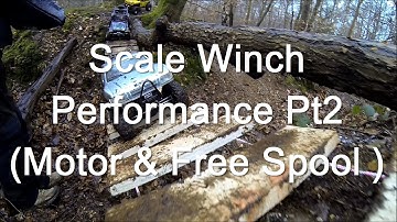 Scale Model Winch Performance Pt2 (hot motor & free spool).