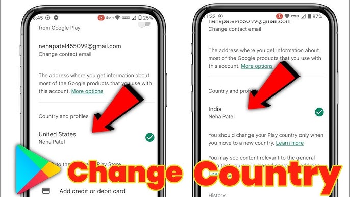 How to change Google Play country in 2023