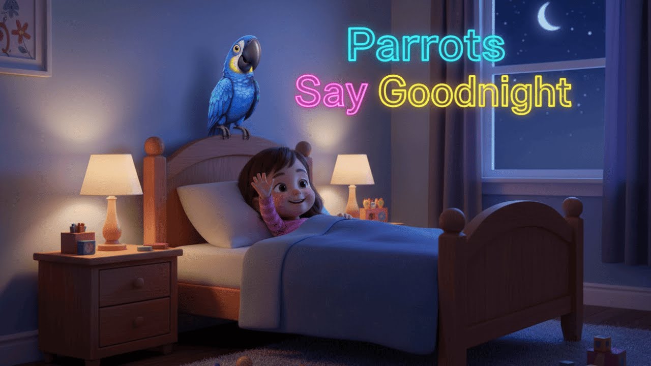 Bedtime Stories for Kids! | Parrots Say Goodnight 4K | WhisperBedtime ...