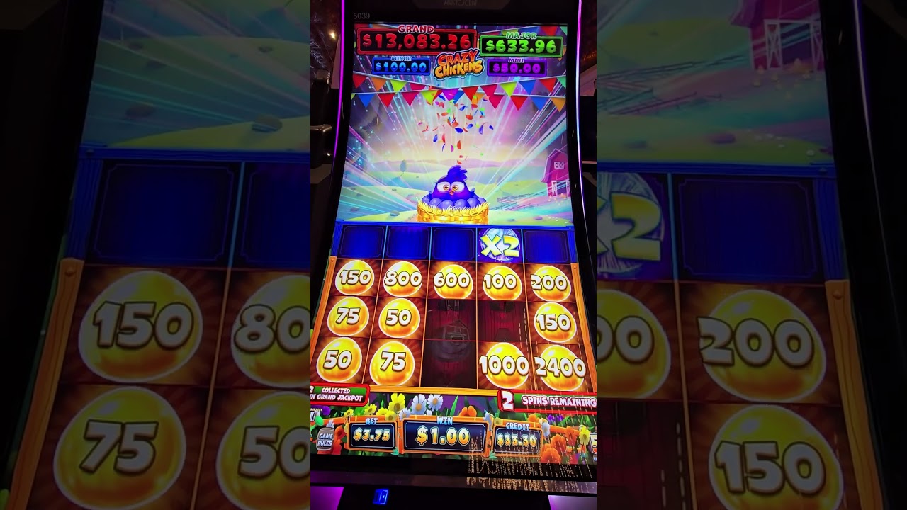 It's Time For A CRAZY WINNING Bonus On Crazy Chickens! 