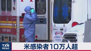 新型コロナ 米感染者10万人超