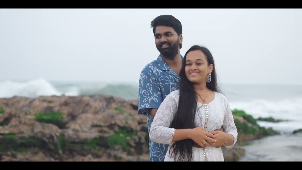 Praveen with Bhuvana 🩵 #prewedding #beach #maredumilli #rajamundry #sonyphotography 