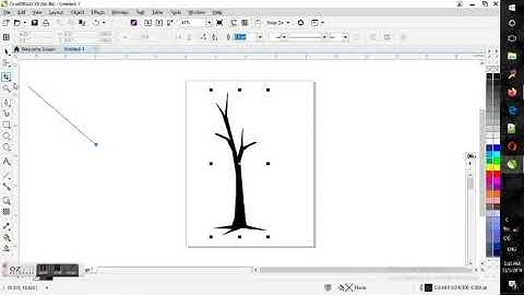 how to draw a tree using coreldraw