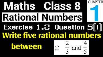 Maths Class 8 Exercise 1.2 Question 5 (i) | Chapter 1 Rational Numbers | JP Sir