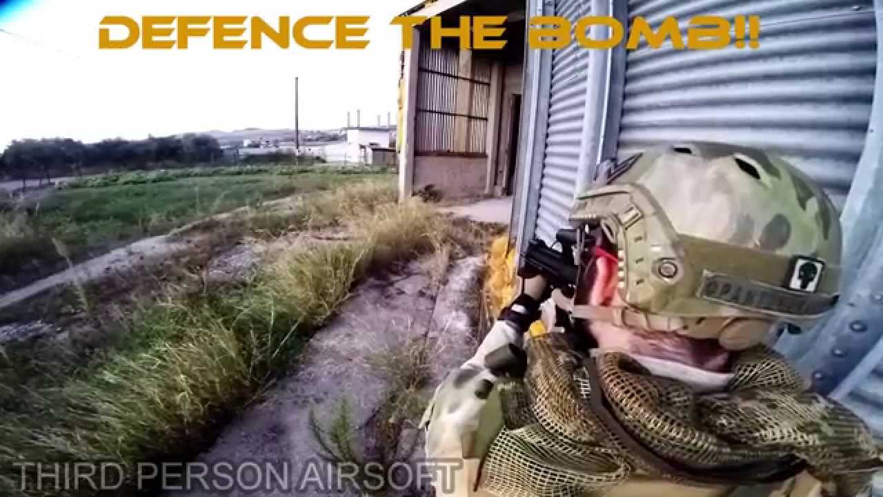 CQB defence the BOMB! 3RD PERSON AIRSOFT - YouTube