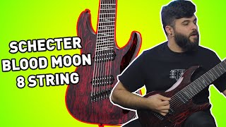 ...THE BEAST HAS ARRIVED! Schecter Guitars 8 String Blood Moon Silver Mountain Demo/Review