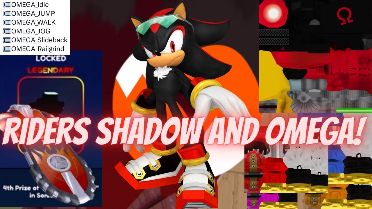 Riders Shadow, OMEGA, and 5 New Android Shadows (Sonic Speed Simulator ...