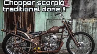 Done chopper traditional mesin scorpio z 225 ala SAMCUSTOM