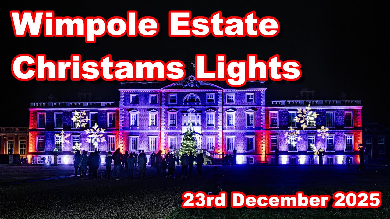 A Christmas visit to the Wimpole Estate to see the lights.