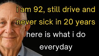 I’m 92 and Still Drive! These 5 Habits Are Why I’ve Not Been Sick in 20 Years| Senior Health Tips