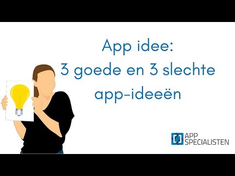 Video: Wat doe je met een goed app-idee?