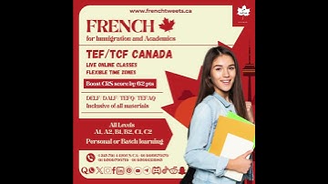 ✨Join our dynamic online classes for TEF, TCF Canada, and immigration.