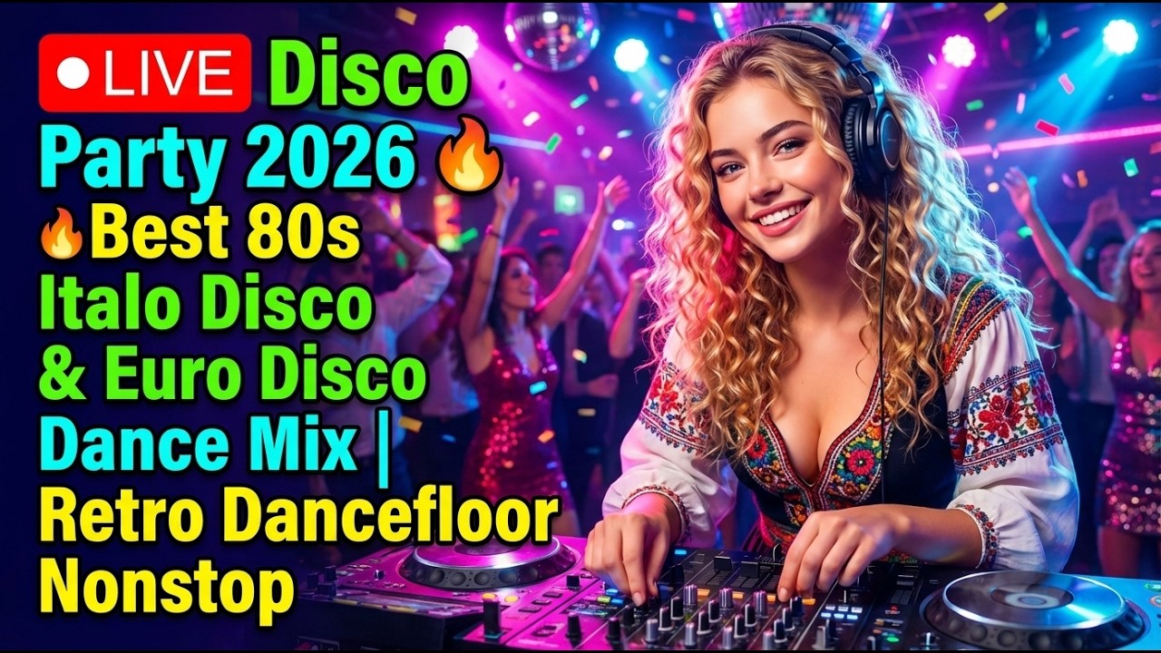 🔴 LIVE Disco Party 2026 🔥 Best 80s Italo Disco & Euro Disco Dance Mix | Retro Dancefloor Nonstop