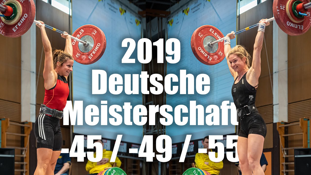 Frauen 45kg / 49kg / 55kg - 2019 Deutsche Meisterschaft Gewichtheben