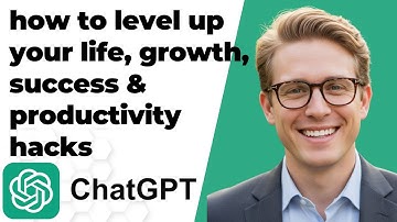 how to use CHATGPT to level up your life  self growth, success & productivity hacks(FULL GUIDE 2025)