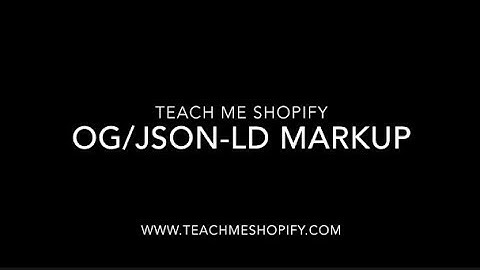 Adding OpenGraph / JSON-LD Data to your store