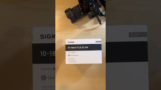 ASMR: Unboxing Sigma 10-18mm f/2.8 APS-C Sony E-Mount Lens #sigmalens #sonya6700