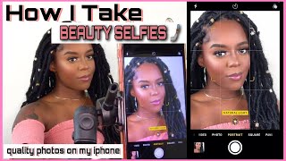 How I Take BEAUTY SELFIES  | QUALITY Photos With My iPhone 📱 | Keyana Talented screenshot 3