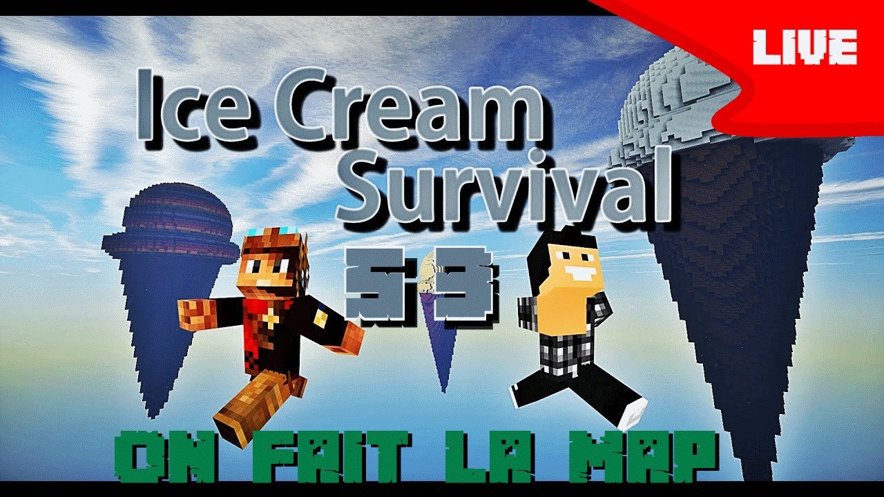Ice cream survival s3 ? on créer une map #45 (Minecraft FR)
