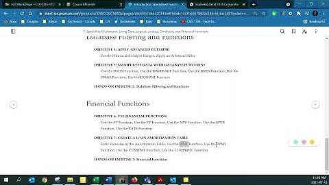 CSIS 1190 - Week 10 Lecture - Advanced Formulas