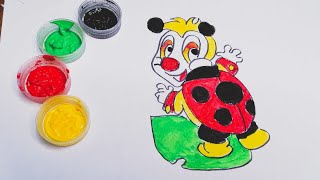 أسهل طريقه لرسم الدعسوقه خطوه بخطوه learn how to draw a ladybug step by step??