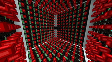 Minecraft - 558 lasers on a single assembly table