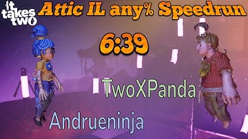 It Takes Two Attic Speedrun in under 7 minutes!