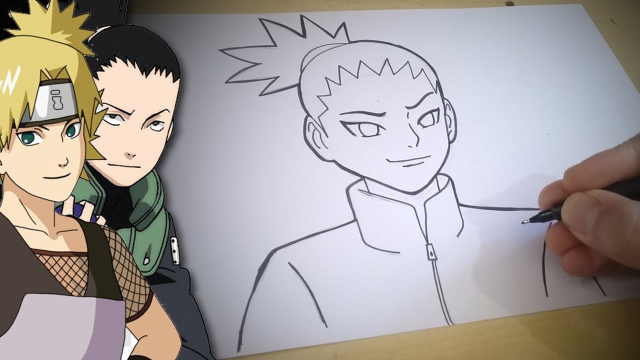 desenhos de anime fáceis  como desenhar meia face naruto facil