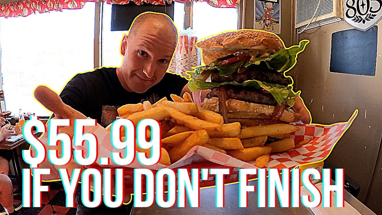 BEAT THE TIME LIMIT AND IT'S FREE JJ BURGER San Juan Bautista California Hamburger Fries And A Shake