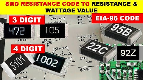 {783} SMD Resistor Code To Resistor Value And Wattage Rating