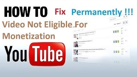 FIX YouTube Videos Not Eligible For Monetization ✔