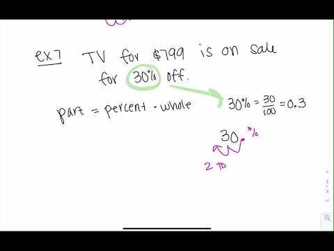 Math Jam Percents Examples 5-7