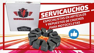 Servicauchos, especialistas en artículos y repuestos de cauchos para motocicletas.
