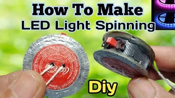 How To Make LED Light Spinning Bottle Caps | Life Hacks