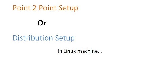 Distribution queuing technique (Point to Point)  in MQ  - 2017