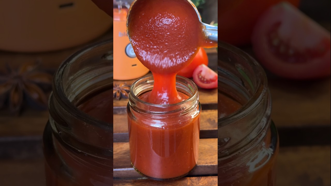Homemade Tomato Ketchup #shorts #bristihomekitchen