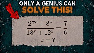 Exponential Equation Trick — Find ALL Values Of x |Math Olympiad