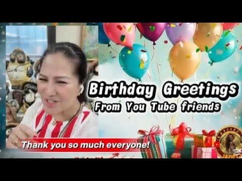 Birthday Greetings from You tube friends // Thank you so much !