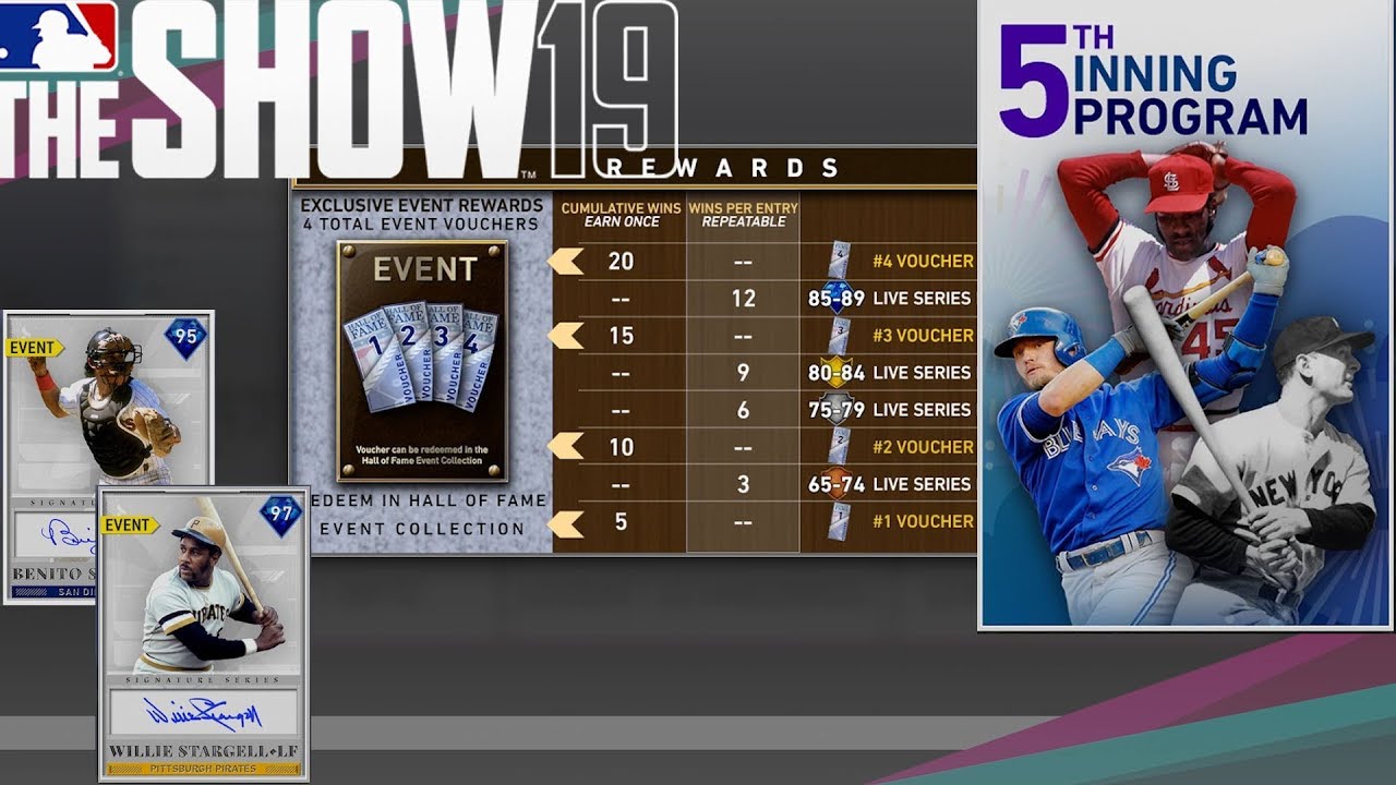 NEW 5TH INNING PROGRAM!! ROSTER UPDATES AND MORE!! MLB The Show 19!!