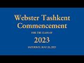 Webster tashkent commencement 2023