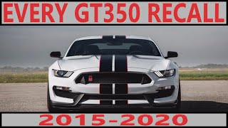 Every GT350 Recall (2015-2020) by Enthusiasts Garage 9,369 views 1 year ago 21 minutes