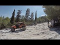 Monster truck crazy offroad on the rocks        