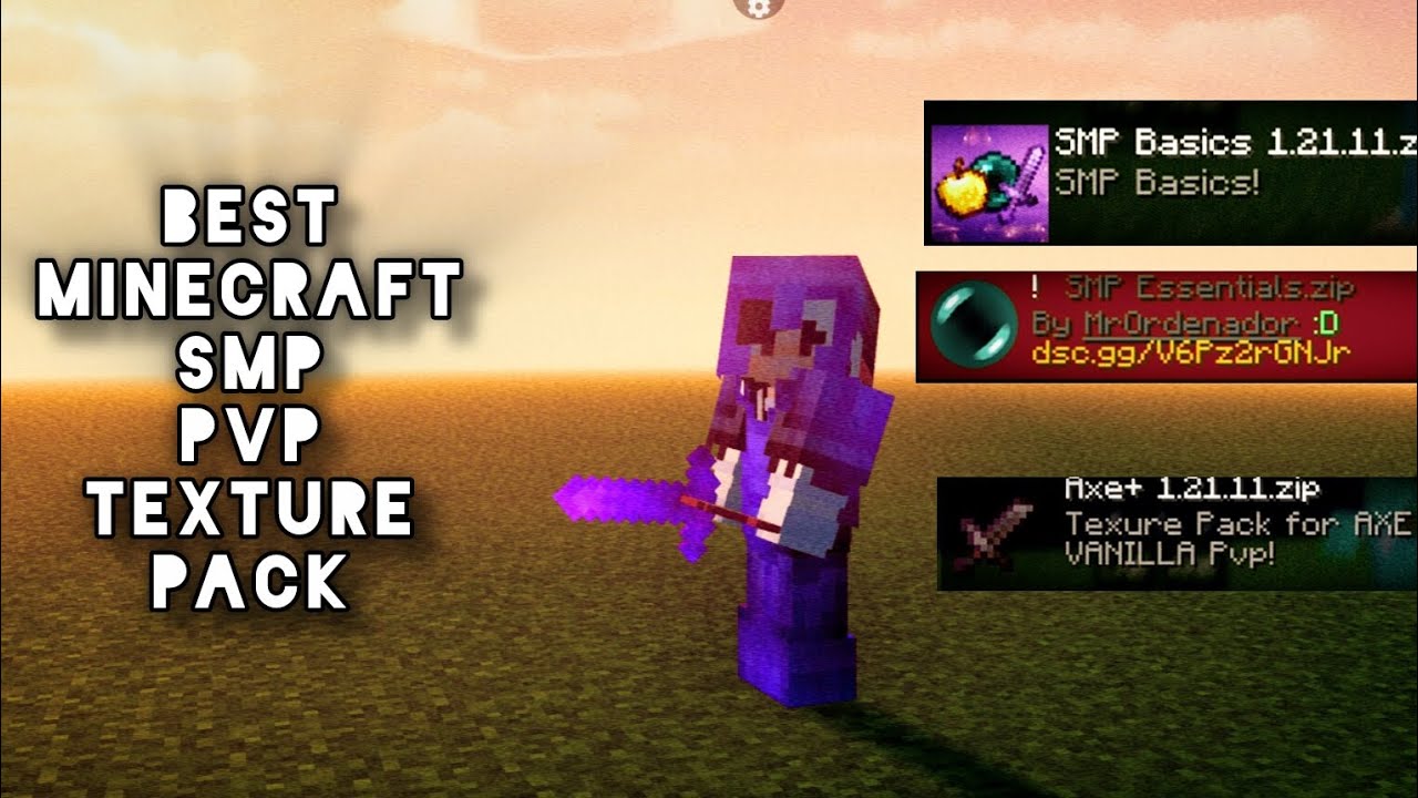 Best Minecraft SMP PvP Texture Pack - YouTube